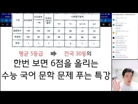 한번 보면 6점을 올리는 문학 3점 특강 공개 강의 썸네일